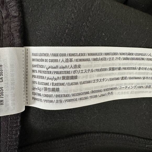 NEW Abercrombie & Fitch The Ankle Straight Vegan Leather Pants Size 28/6 Short - Picture 9 of 11